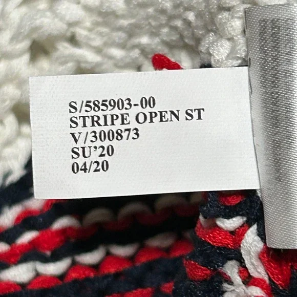 Banana Republic Open-Knit Stripe Sweater Women's Medium NWOT Never Worn - Picture 6 of 8
